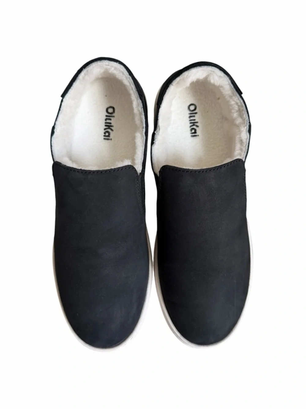 OluKai Pehuea Cozy Slipper Shoes Black Size Women’s 9 - Picture 5 of 8